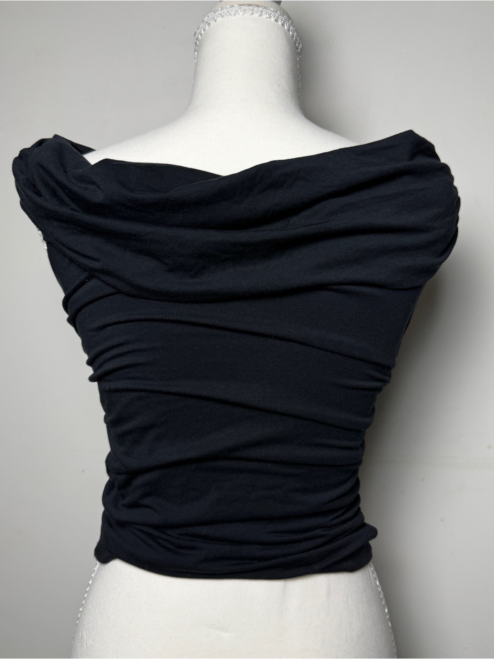 Abercrombie & Fitch Black Off-Shoulder Top | S - Picture 5 of 6